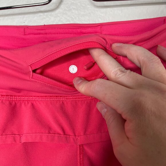 Lululemon Pink Razzle Speed Short Short 2.5" Athletic Running Yoga bottoms 2 - Picture 4 of 8